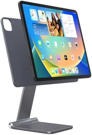 Lululook Magnetic iPad Pro/Air Stand, מתקפל נייד מתכוונן מחזיק עמדת מעמד ipad Pro Stand for Apple ipad