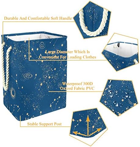 דפוס חלק גלקסי גלקסי 300 ד אוקספורד עמיד למים סל כביסה סל כביסה גדול עבור שמיכות בגדים צעצועים בחדר