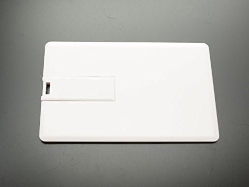 כונן הבזק של 20 4GB - חבילה בתפזורת - USB 2.0 עיצוב כרטיסי אשראי צבעוניים בצבע לבן