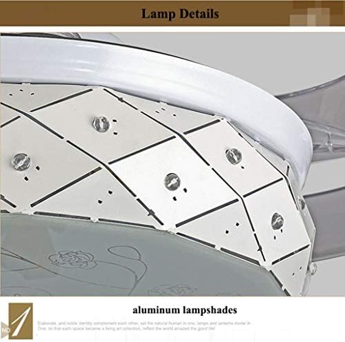 מאוורר תקרה של מנורת תקרה של AUNEVN עם מנורה מודרנית של מאוורר תקרה בלתי נראה מודרני מסעדת LED LED מאוורר