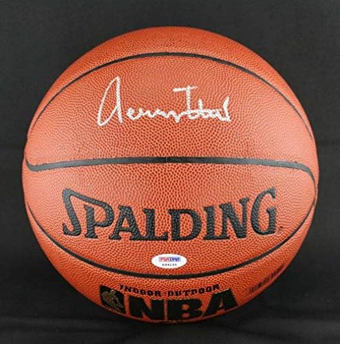 ג'רי ווסט חתום על קלט/פלט כדורסל לוס אנג'לס לייקרס PSA/DNA חתימה - כדורסל חתימה
