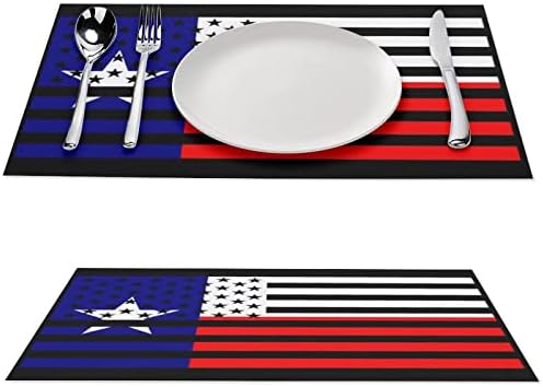 דגל טקסים אמריקאיים ומטורות מחצלות שולחן PVC שולחן כרית שולחן שולחן שולחן לשולחן אוכל לשולחן אוכל