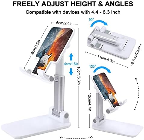 גיטרה חשמלית באש ומים טלפון סלולרי עמד