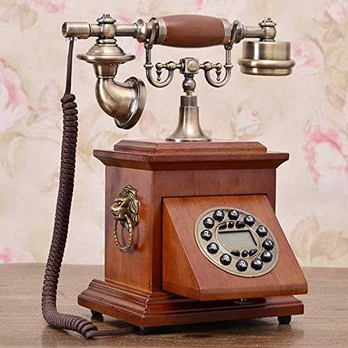 ZAMTAC מתקדמת עץ אירופאי עתיק עתיק רטרו טלפון אמריקאי טלפון כפרי טלפון כפרי לקישוט משק בית בית -בית