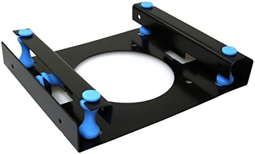 כחול צבע 3.5 דיסק קשיח הלם בולם סוגר עם ברגי הרכבה למחשב מקרה 3.5 דיסק קשיח כדי 5.25 די. וי. די. רום