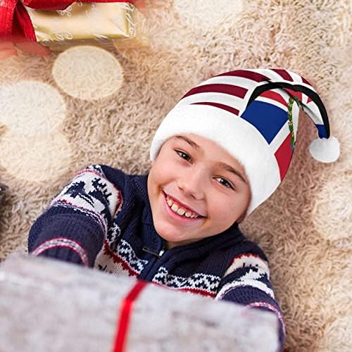 אמריקאי ואנגווילה דגל חג המולד כובע אישית סנטה כובע מצחיק חג המולד קישוטים