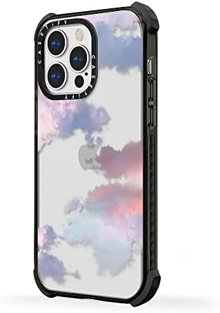 Casetify Ultra Impact Case עבור iPhone 13 Pro Max - עננים - ברור שחור