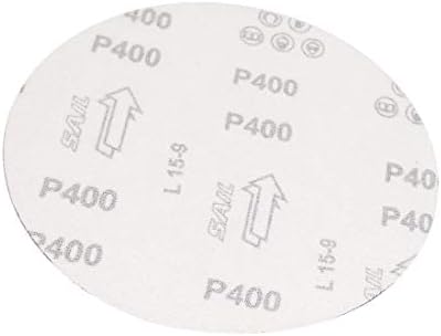 X-DREE 7 אינץ 'DIA 400 גווני מלטש דיסק נוהר נייר זכוכית 10 יחידים לכלי מתנדנד (דיסקו לויגנטה דה 10 פולצי
