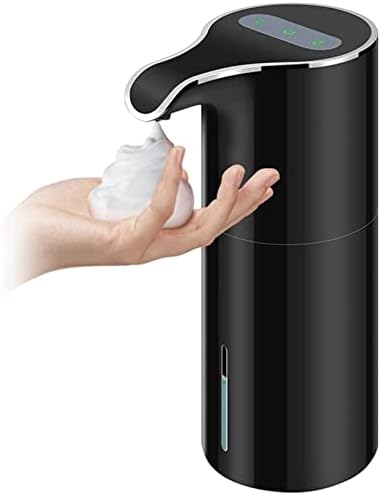 מתקן סבון סבון IEESEZIQ מתקן סבון אוטומטי ללא מגע מתקן סבון נטען נטען סבון חשמלי שחור שחור