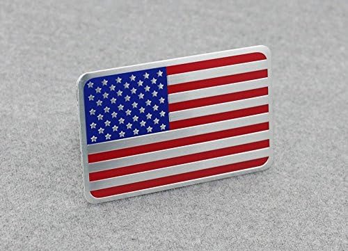 Muzzys -Premium Aluminum -United States American Flag Flag Slike Bagge Badge 3.125 x2 אוניברסלי מקל