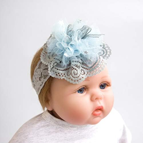 פניק 3 יחידות שיער להקות עמיד אלסטי פרח דקורטיבי מקסים בארה ' ב בגימור כובעים עבור ילדה תינוקות תינוק