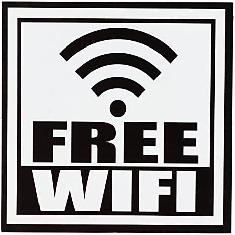 מדבקות Wifi של Juvale-מדבקות ויניל WiFi בחינם עם 24 חבילות לנקודה חמה, עסקים, בתי קפה, מסעדות, דבק עצמי,