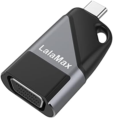 LALAMAX USB C ל- VGA מתאם, USB סוג C ל- VGA מתאם זכר לממיר נקבה תואם ל- MacBook Pro, Mac Mini, iPad
