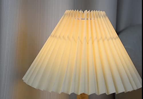 מטרייה מנורת מיטה במבוק עץ קפלים מנורות מיטה וינטג