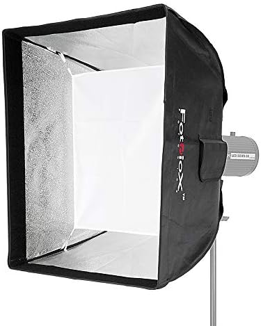 Fotodiox pro 24x24in softbox - SoftBox רגיל עם מהירות פלאש מצלמה
