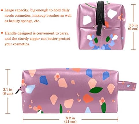 תיק קוסמטי של TbouoBt לנשים, תיקי איפור מרווחים מרווחים כיס טאלטיקה מתנה לנסיעות, פרחים בוינטג '