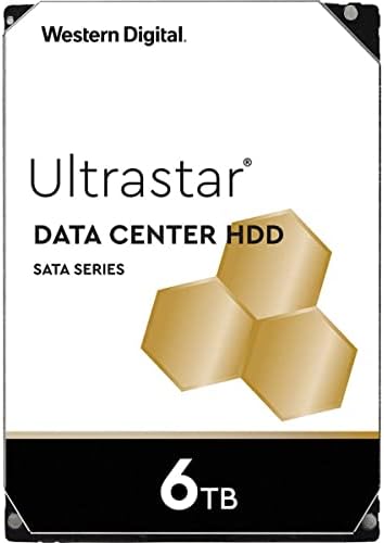 WD Ultrastar 6TB SATA III 3.5 מרכז נתונים פנימי HDD, 7200 סלד
