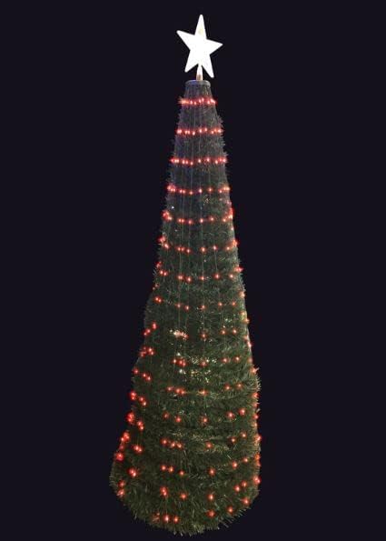 4 רגל קופץ עץ חג המולד חג חג המולד אורות בהירים, LED Mini Multicored 186 CT אורות חג מולד, רב פונקציונלי,