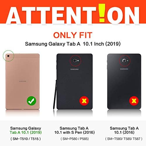 Samsung Galaxy Tab A 10.1 מארז 2019, Sanhezhong Hybrid חסין זעזועים עם כיסוי הגנה מחוספס עם עמדת קיקטנד