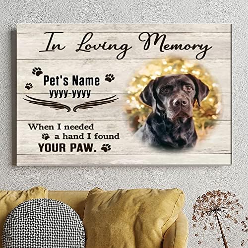 אישית כלב זיכרון מתנה לזכור לחיות מחמד כלב זיכרון בד