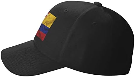 חצי אמריקאי חצי קולומביאני דגל כובע מצחיה יוניסקס נהג משאית אבא כובע מתכוונן מזדמן ספורט שמש כובע לגברים