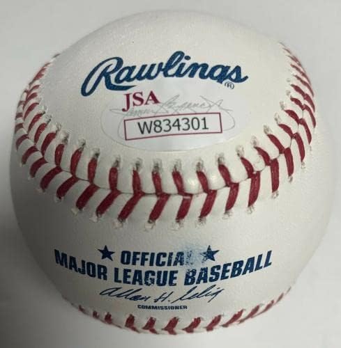 אריק גאנה חתום על בייסבול MLB JSA W834301 Dodgers w/כתובת - בייסבול חתימה