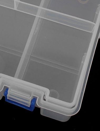 AEXIT פלסטיק 8 מארגני כלים תא 2 שכבות רכיב אלקטרוני ארגזי כלים מארגן מחזיק