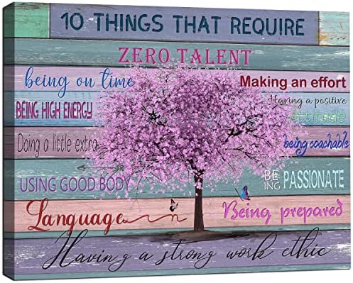 Soothan ממוסגר קיר השראה אמנות מוטיבציה עשרה דברים הדורשים כישרון אפס קיר אמנות עיצוב יזמי ציטוטים פוסטר