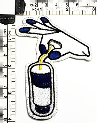 קריקטורה כחול משומר יד תיקון רקום תג ברזל על לתפור על סמל עבור מעילי ג ' ינס מכנסיים תרמילי בגדי מדבקת