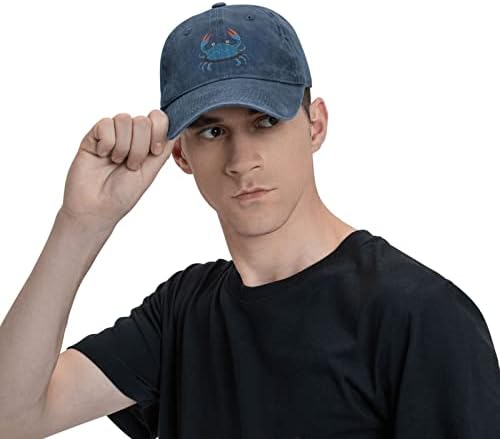 מרילנד צ 'ספיק ביי כחול סרטנים גברים של ג' ינס קאובוי כובע בייסבול כובע שמש כובעי שחור נהג משאית כובעים