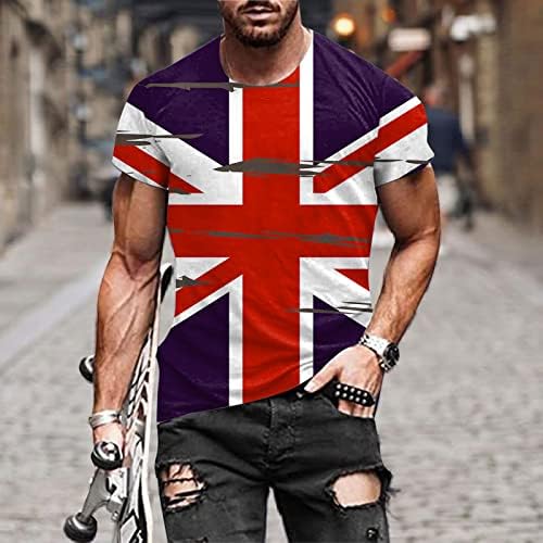 איחוד ג ' ק דגל בריטניה בריטניה בריטניה בריטי עבור גברים נשים קלאסי קצר שרוול או צוואר קיץ מזדמן חולצה