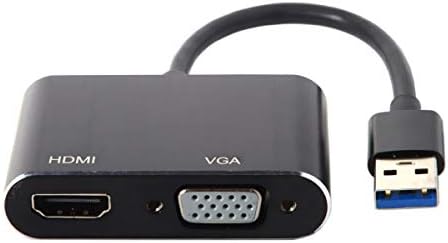 JSER USB 3.0 ו- 2.0 ל- HDMI ו- VGA HDTV מתאם כבל כרטיס גרפיקה חיצוני תואם למחשב נייד של Windows MAC
