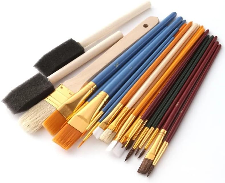 Czdyuf Professional Nylon Pair Brawes PEN שמן צבעי מים ציור ציור מברשת עטים
