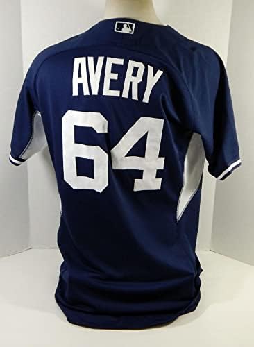 2015 דטרויט טייגרס Xavier Avery 64 משחק שהונפק חיל הים ג'רזי סנט BP 993 - משחק משומש גופיות MLB