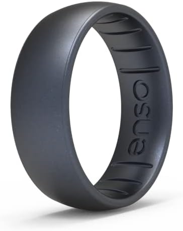 אלמנטים של טבעות ENSO טבעת סיליקון קלאסית - חילוף פנינה שחורה - 6
