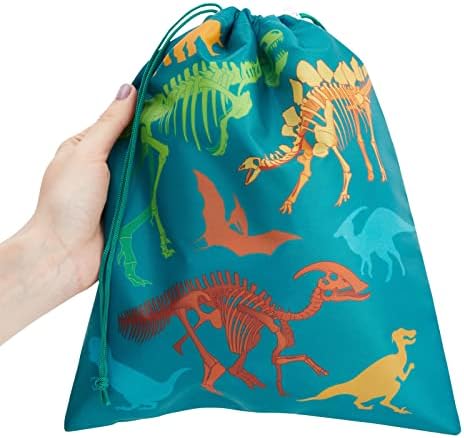 Blue Panda 12 חבילות שרוך דינוזאור תיקי טוב לילדים לילדים עם יום הולדת נושאי מסיבות