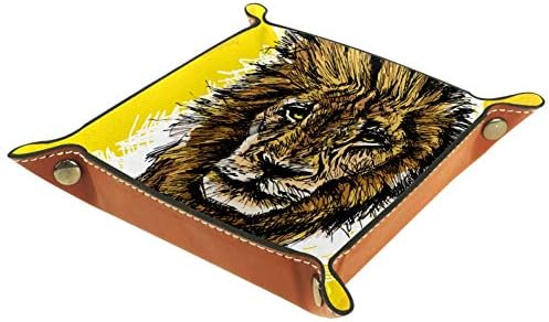 סקיצה של Lorvies של קופסת אריות אפריקאית גדולה אפריקאית קופסת קוביית סל קוביית פחי פחים למשרד