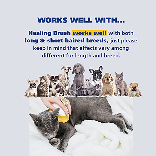 מברשת ריפוי פטרום - מברשת כלבים לחתולים / טיפוח חיות מחמד / מברשת שמפו לכלבים לחתולים / ניקוי עצמי,