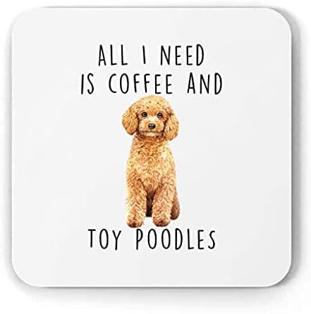 אני אוהב קפה וצעצועים פודל משמש מתנות מצחיקות לכלב אמא חג המולד 2023 מתנות רכבת כיכר לבנה