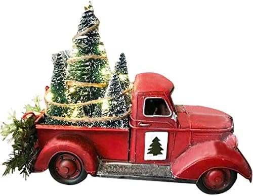 משאית חווה אדומה לחג המולד, בית משק חווה וינטג 'טנדר אדום