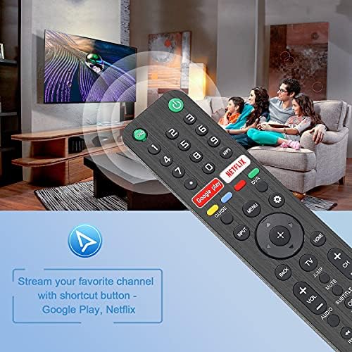 Gvirtue rmf-tx500u שלט רחוק אוניברסלי עבור Sony Smart TV Remote All Sony Bravia LED OLED LCD 4K UHD