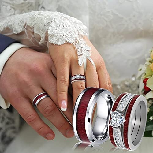 טבעות אירוסין של נשים טבעות זוג אופנה אל חלד גרגר נירוסטה טבעת טבעת טיטניום טבעת נישואין טבעות בעבודת
