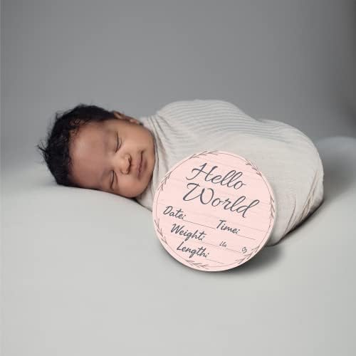 שלום עולם יילוד תינוק הכרזה סימן מקלחת מתנה תינוק לידה סטטיסטיקות בית חולים תמונה אבזרי מין לחשוף ילדה