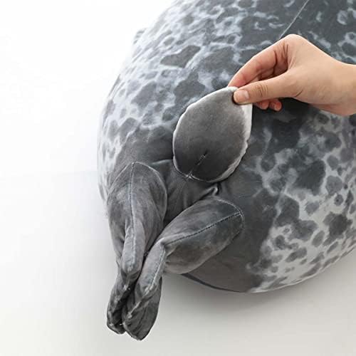 Epeying Blob Blob Seal כרית שמנמנה 3D חידוש ים אריה בובה קטיפה צעצוע ממולא תינוק שינה לזרוק מתנות כריות
