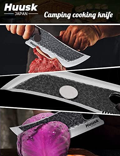 משודרג ויקינג סכיני יד מזויף קצבי סכין צרור עם אוס-10 דמשק פלדת בישול סכין