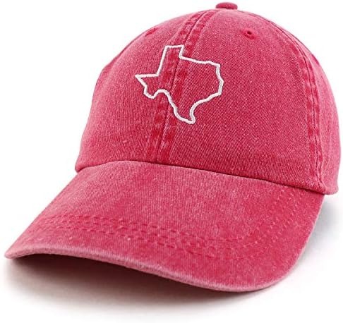 טרנדי הלבשה חנות טקסס המדינה מתאר רקום שטף כותנה מתכוונן כובע