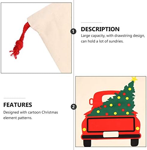טנדיקוקו 3 יחידות לטפל צבע חג המולד עטיפהמיון גלישת לצייר ושונות שקי גדול לטובת בובת קלאוס קישוט עטיפת