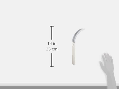 מגל קציר זנפורט ק208 עם ידית עץ, שיניים קלות, להב נירוסטה בגודל 6.5 אינץ