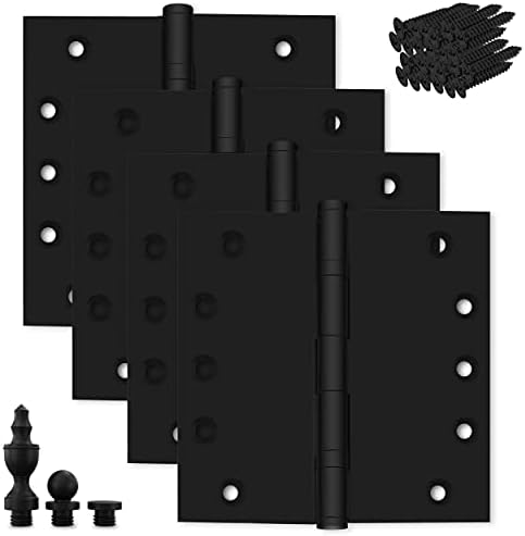חומרת פינסברי שחורה כבדה דלת כבדה דלתות מט מטס שחור מיסב חובה כבדה בגודל 5x5 אינץ