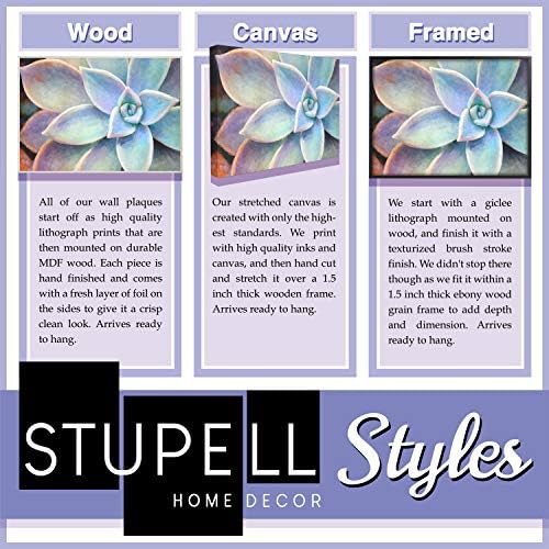 קולקציית עיצוב הבית של Stupell Home Teal בקבוק בושם כחול ואומנות קיר קיר נמתחת, רב צבעוני, 16 x 20,